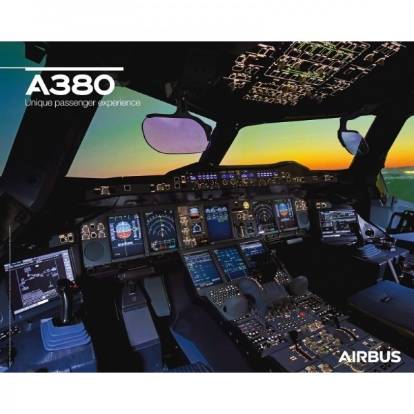 에어버스 A380 조종석 이미지 포스터/A380 poster cockpit view
