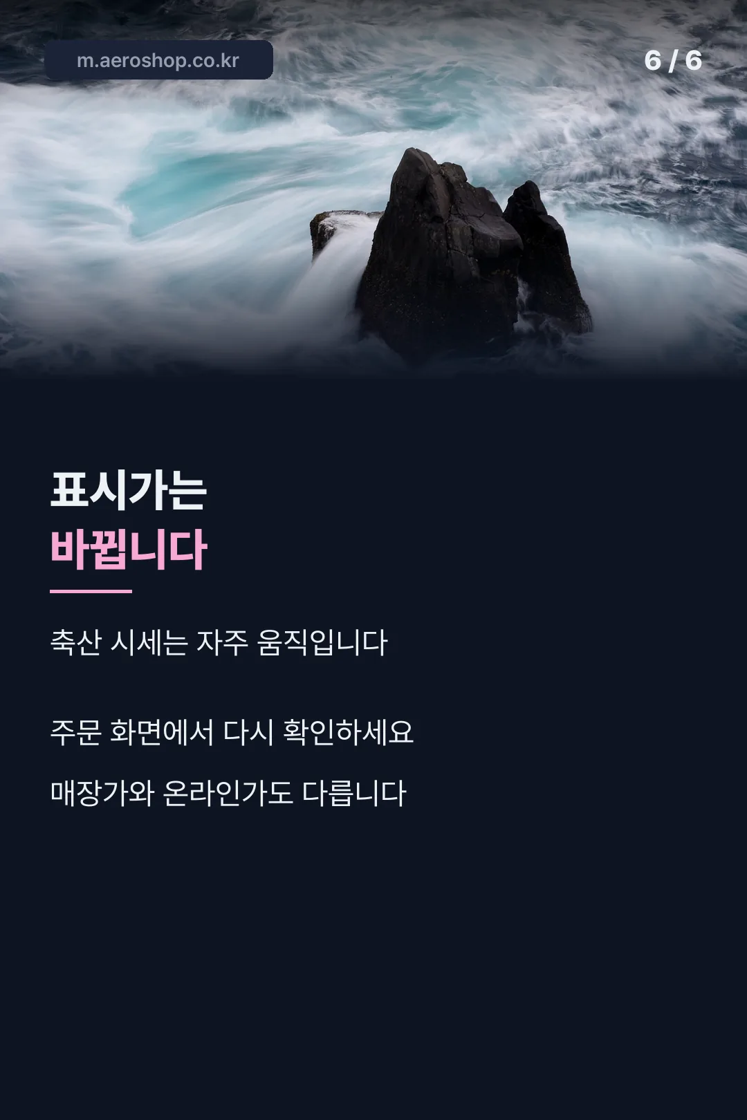 가격 확인 안내