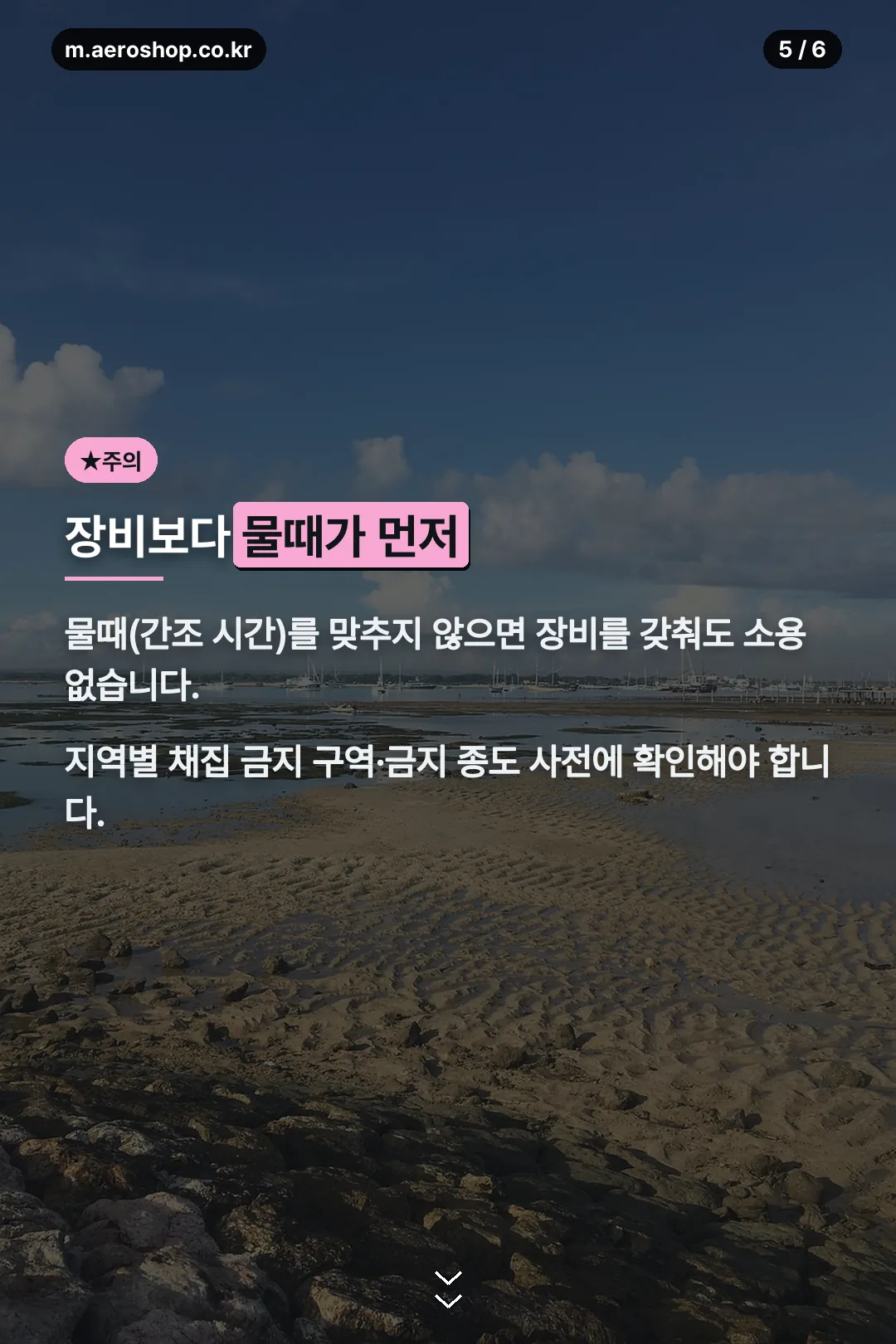 물때·안전 주의사항