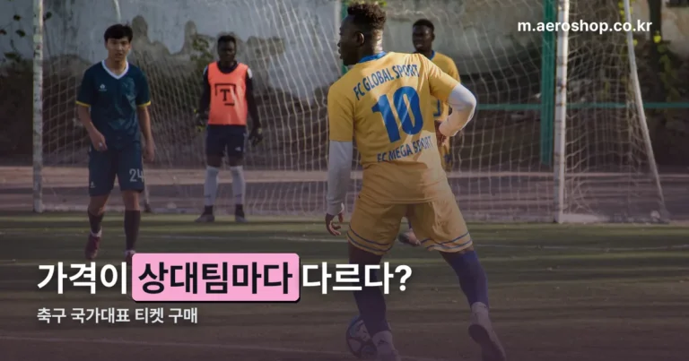 축구 국가대표 티켓 구매 — 4연전 좌석 가격 총정리